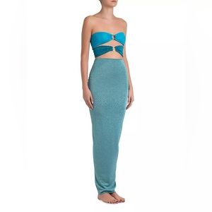 Baobab Isla Maxi Dress - Size S - Natal Blue
